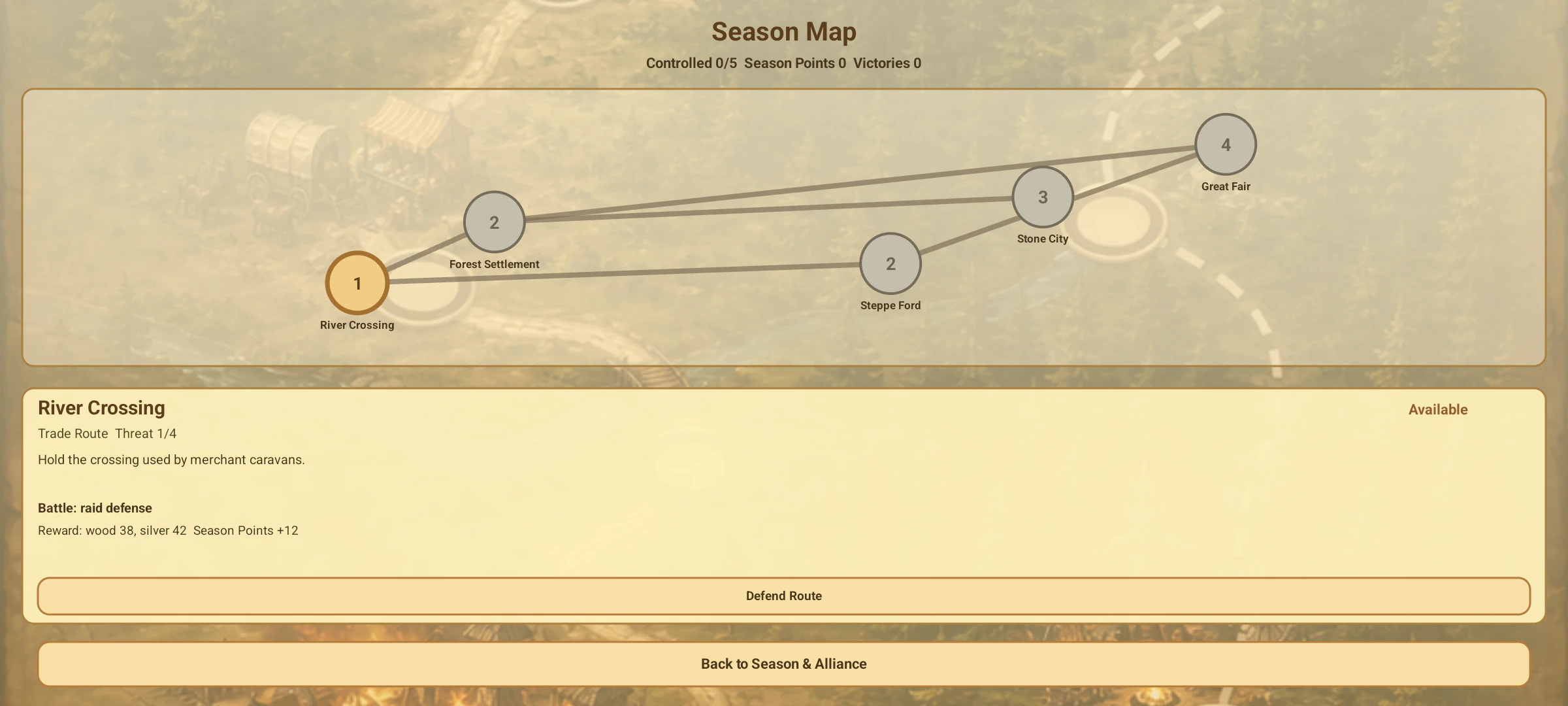 Choose the campaign route